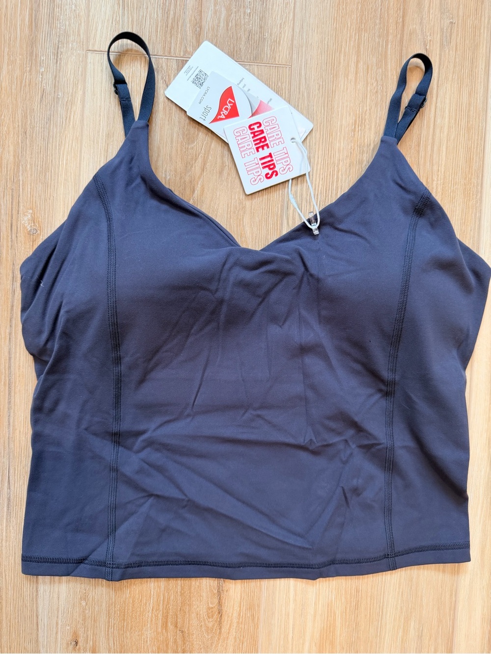 Colorfulkoala Blue Ink Longline Sports Bra Yoga Tank size XL